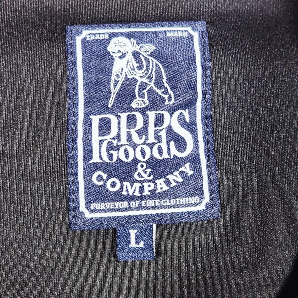 PRPS Goods &‎ Co Mens Black Logo Tape Full Zip Track Jacket E95JT500 Large